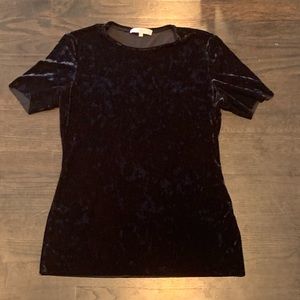 Black TIbi Velvet top